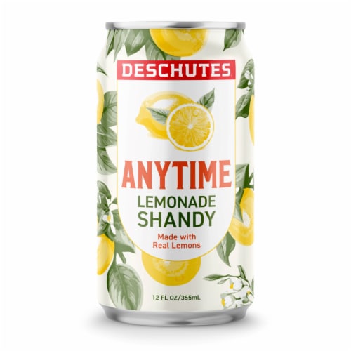 Deschutes Brewery® Anytime Lemonade Shandy Craft Beer Perspective: bottom