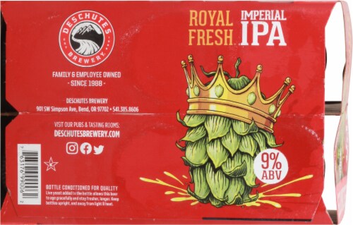 Deschutes Brewery Royal Fresh Imperial IPA Perspective: bottom