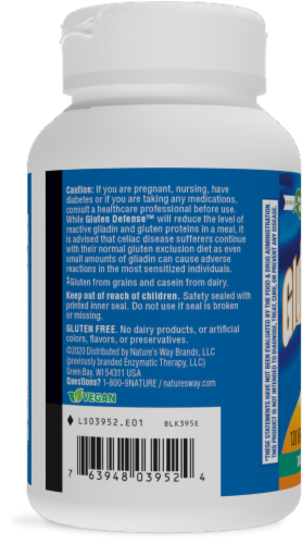 Nature's Way® Therapy Gluten Defense® Digestive Enzyme Ultracaps Perspective: bottom