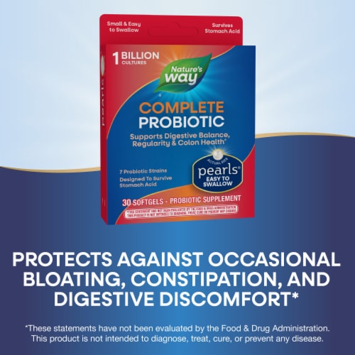 Nature's Way® Probiotic Pearls® Complete Digestive Health Softgels Perspective: bottom