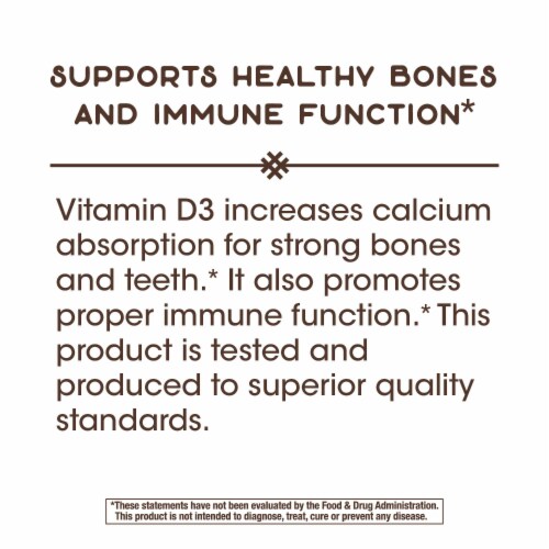 Enzymatic Therapy Vitamin D3 Chocolate Chewable Tablets Perspective: bottom