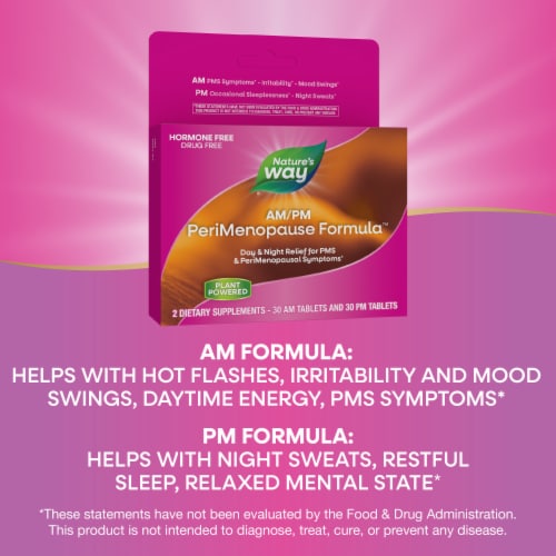 Nature's Way® AM/PM PeriMenopause Formula™ Relief Tablets Perspective: bottom