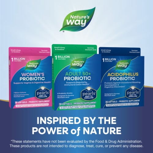 Enzymatic Therapy Probiotic Pearls® Adult 50+ Softgels Perspective: bottom
