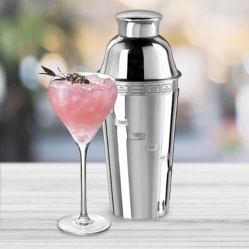 Oggi™ Dial A Drink™ Stainless Steel Cocktail Shaker Perspective: bottom