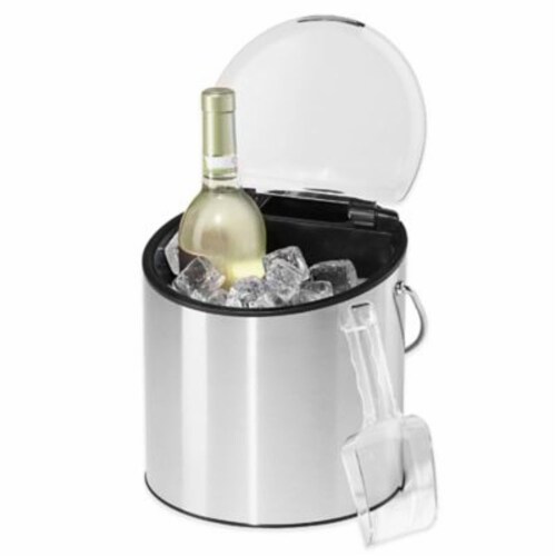 Oggi™ Double Wall Stainless Steel Ice and Wine Bucket Perspective: bottom