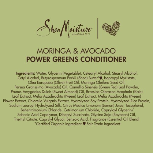 Shea Moisture® Power Greens Moringa & Avocado Conditioner for Curly Hair Perspective: bottom