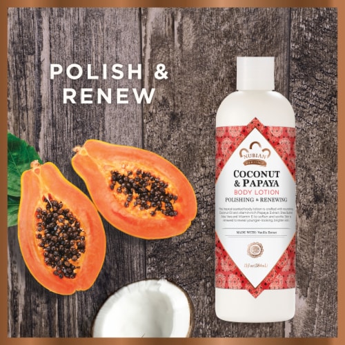 Nubian Heritage Coconut and Papaya Body Lotion Perspective: bottom
