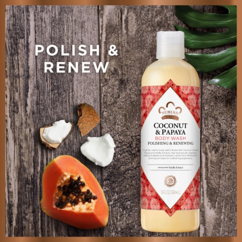 Nubian Heritage Coconut Papaya Body Wash Perspective: bottom