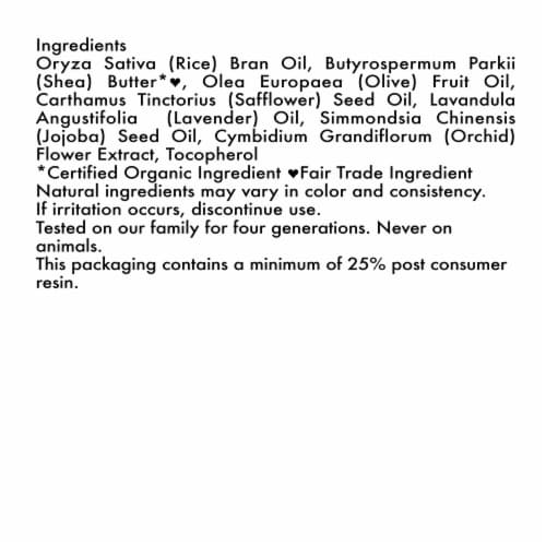 Shea Moisture Lavender & Wild Orchid Bath Body & Massage Oil Perspective: bottom