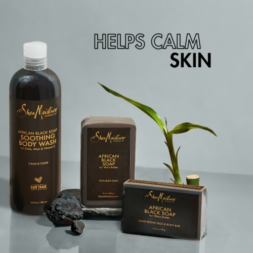 Shea Moisture® Paraben-Free African Black Soap Soothing Acne Body Wash Perspective: bottom