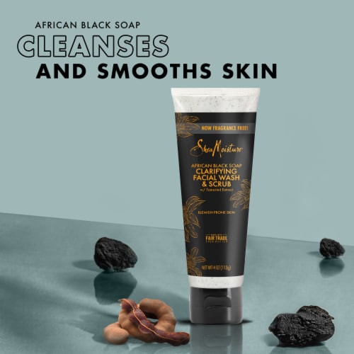 SheaMoisture African Black Soap Facial Wash and Scrub 4 oz Foods Co
