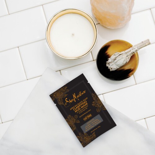 SheaMoisture African Black Soap Mud Mask Packette Perspective: bottom