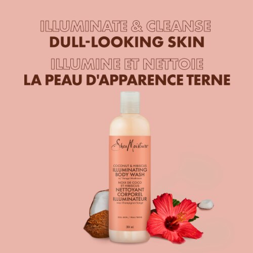 SheaMoisture Coconut & Hibiscus Illuminating Body Wash Perspective: bottom