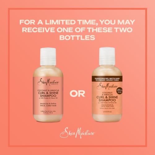 SheaMoisture Coconut & Hibiscus Curl and Shine Shampoo Perspective: bottom