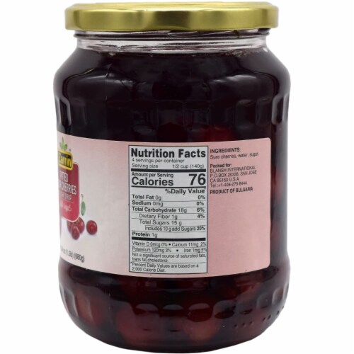 Zarrin Pitted Sour Cherries in Light Syrup (24oz) 680g, 1 Harris Teeter
