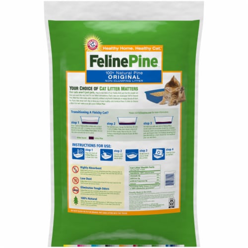 Feline Pine 100% Natural Pine Original Non-Clumping Cat Litter Perspective: bottom