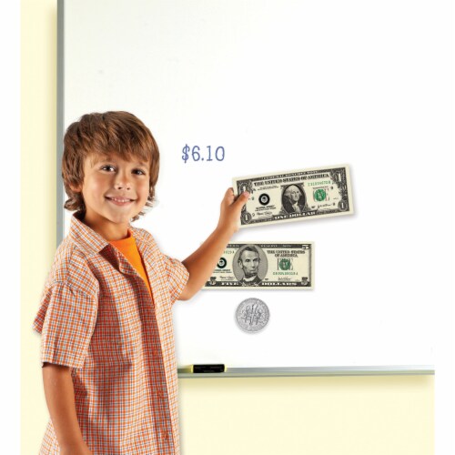 Learning Resources® Double-Sided Magnetic Money Set Perspective: bottom