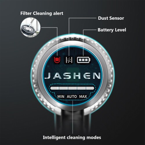 JASHEN V18 Cordless Rechargeable 350W Vacuum Cleaner with Smart
