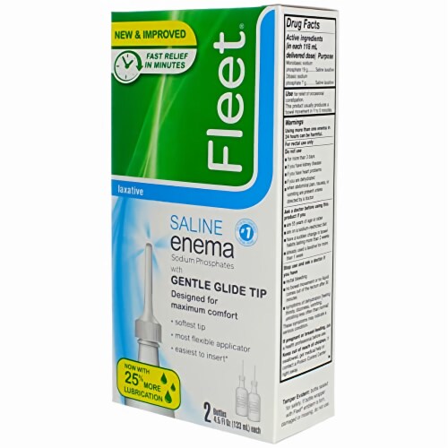 Fleet Adult Saline Enema 4.5 fl oz (Pack of 8) Perspective: bottom