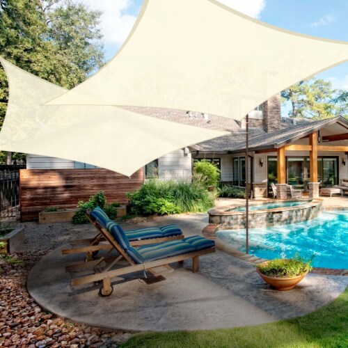 2 Pack 13x7 Ft 97 UV Block Rectangle HDPE Sun Shade Sail Heavy Duty Canopy Deck 1 Mariano s