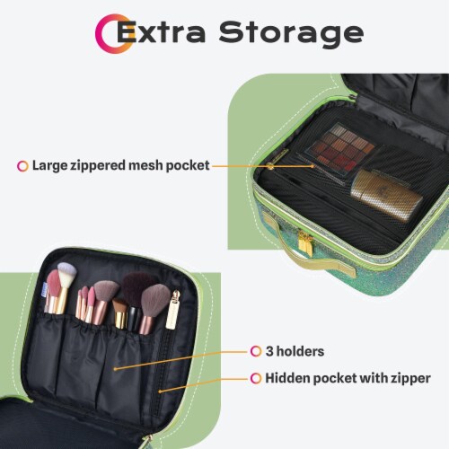 Mesh Makeup Bags Portable Carry-on Toiletries Makeup Pouches With Zipper