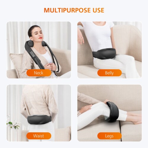 Heated Neck Massage Pillow  Buy Shiatsu Neck & Shoulder Massager Pilow  with Heat - Snailax