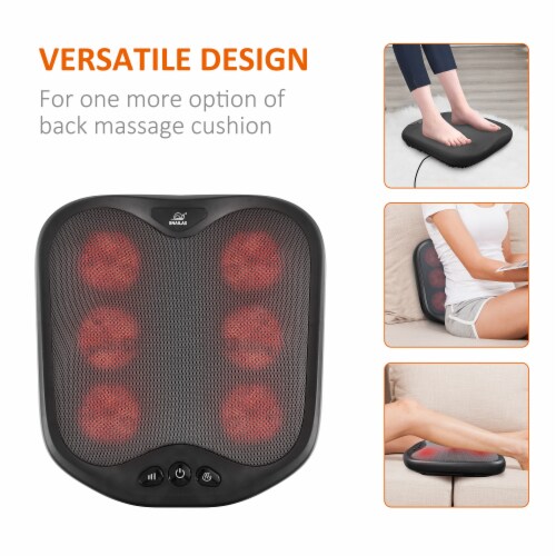 Snailax Shiatsu Back Massager with Heat -Deep Kneading Massage