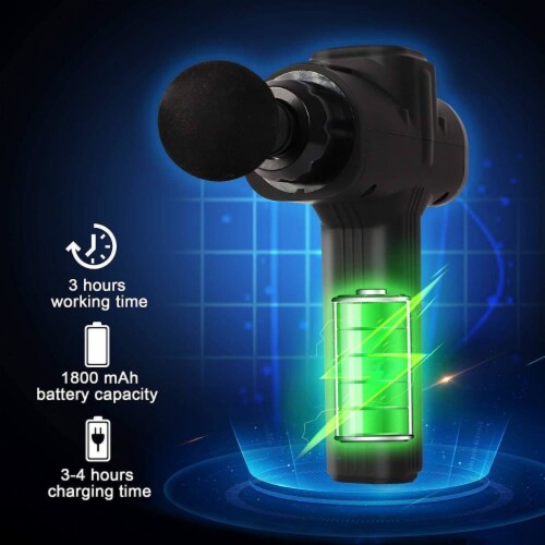 Percussion Massage Gun Deep Tissue Percussion Muscle Massager, Black Perspective: bottom