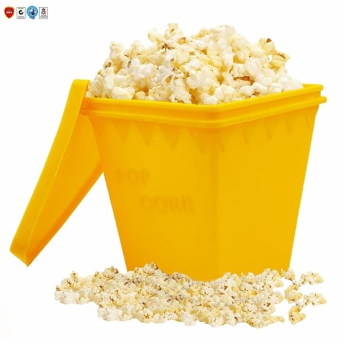Microwave Popcorn Popper Original Large Bowl Oven Popcorn Maker Kernel Corn Perspective: bottom
