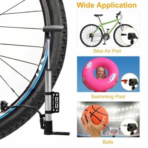 Mini Bike Pump Portable Bicycle Tire Inflator Ball Air Pump With Mount Frame For Mountain Ro 1 unit Fred Meyer