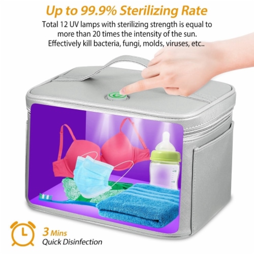 Uv Disinfection Bag Portable Led Uv Sanitizer Box Usb Powered Travel Uv Cleaner Bag 1 unit Fry s Food Stores