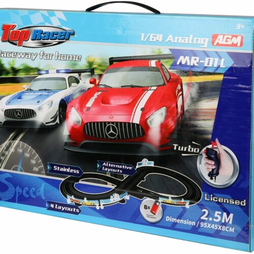 Electric 1 64 Scale Slot Car Racing Track Set Toddler Game Toy With Two Cars For Dual Racing 1 unit Pick n Save