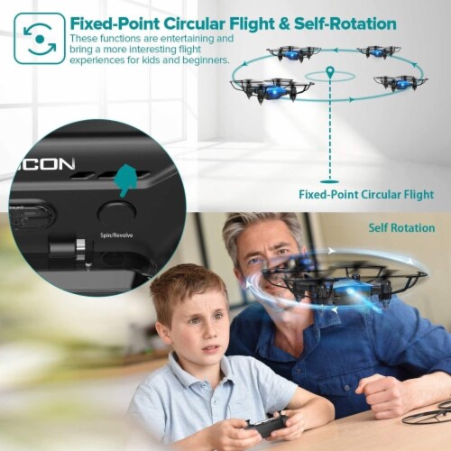 Mini Drone for Kids, Scouter Foldable Beginner drone with Altitude Hold 3D Flips Perspective: bottom