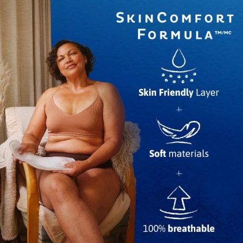 TENA Sensitive Care Incontinence Pads, Overnight Absorbency, Extra Coverage Perspective: bottom