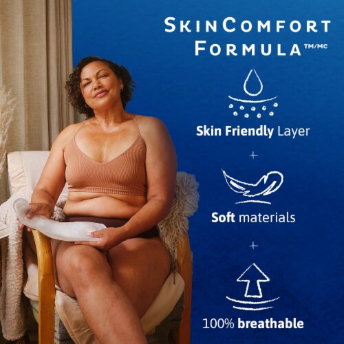 TENA Sensitive Care Incontinence Pads, Overnight Absorbency, Extra Coverage Perspective: bottom