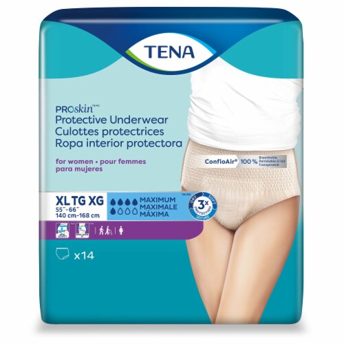 Tena ProSkin Incontinence Underwear for Women, Maximum Absorbency
