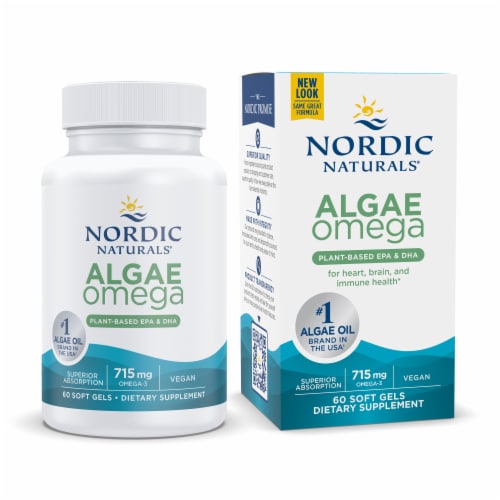 Nordic Naturals® Algae Omega Soft Gels 715mg Perspective: bottom