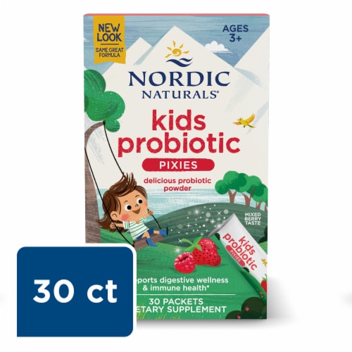Nordic Naturals® Kids Nordic Flora Rad Berry Probiotic Pixies Packets Perspective: bottom