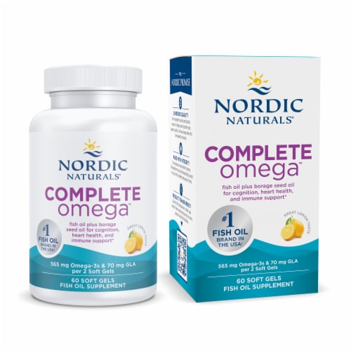 Nordic Naturals® Ultimate Omega™ Lemon Flavored Soft Gels 1280mg Perspective: bottom