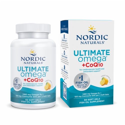 Nordic Naturals Ultimate Omega + CoQ10 Soft Gels Perspective: bottom