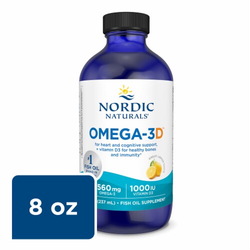 Nordic Naturals® Lemon Omega-3D Supplement Perspective: bottom