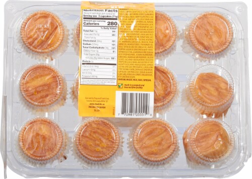 Two-Bite Mini Pumpkin Spice Cupcakes Perspective: bottom