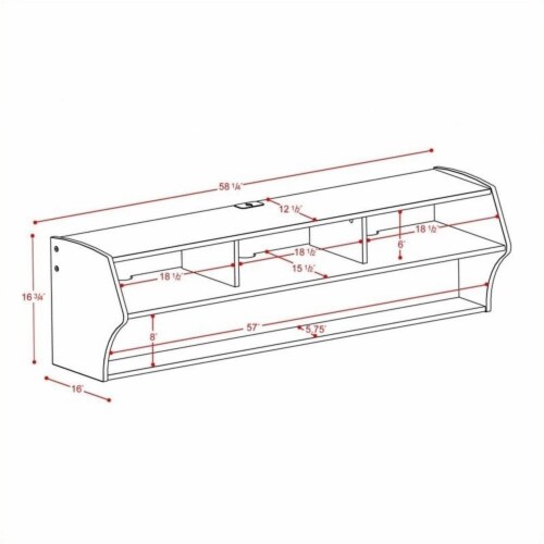 Prepac altus plus cheap floating tv stand