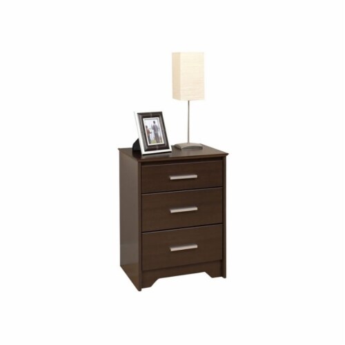 3 drawer shop nightstand espresso