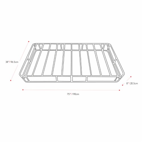 CorLiving Ready-to-Assemble Black Metal Box Spring - Twin/Single Perspective: bottom