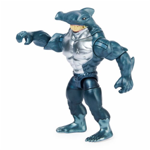 DC Comics Batman 4-inch Action Figure with Surprise Accessories - King Shark Perspective: bottom