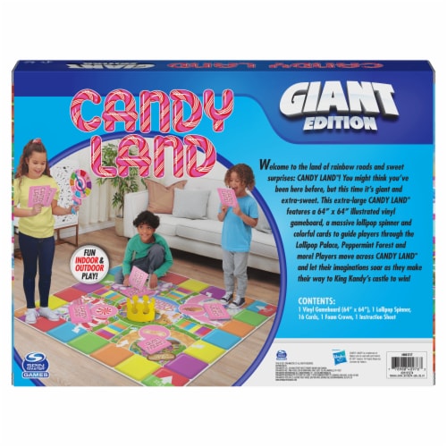 Giant Candy Land Indoor/Outdoor Classic Retro Party Board Game Perspective: bottom