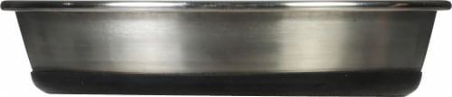 Pet Zone® Original No Slip Stainless Steel Cat Dish Perspective: bottom