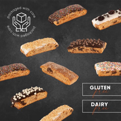 Gluten Free Biscotti Gift Basket - Stunning Holiday Cookies Gift Baskets - Holiday Assortment Perspective: bottom