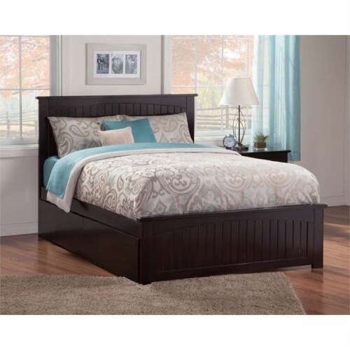 Espresso queen clearance storage bed